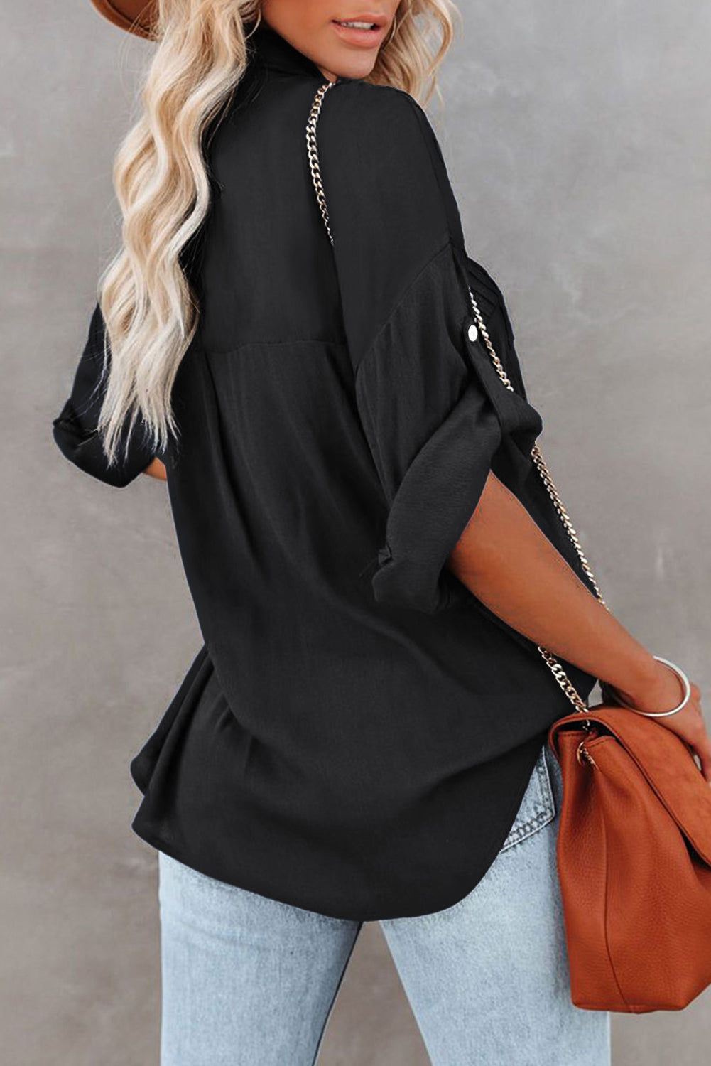 Keep it classy! Black Button up shirt