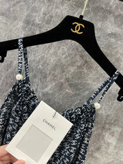 Full-print pearl camisole