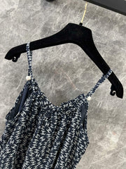 Full-print pearl camisole