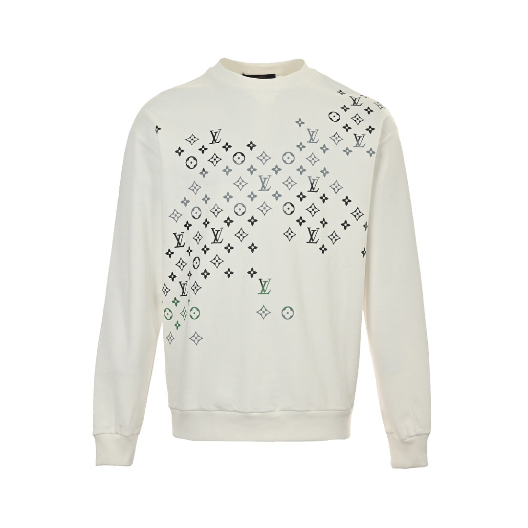 Sweat-shirt à imprimé dégradé coloré 