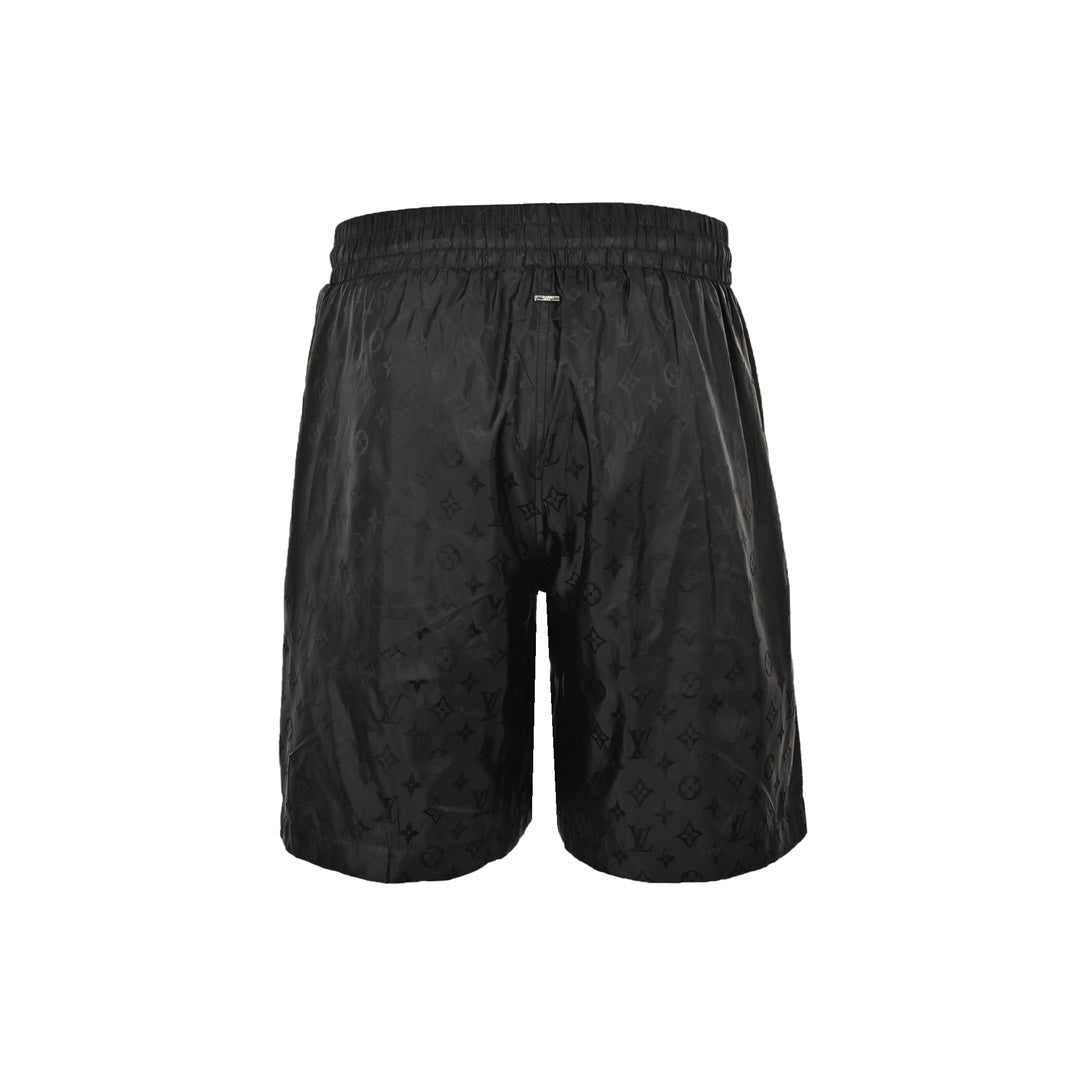 Short de plage presbyte classique à imprimé intégral et motif foncé