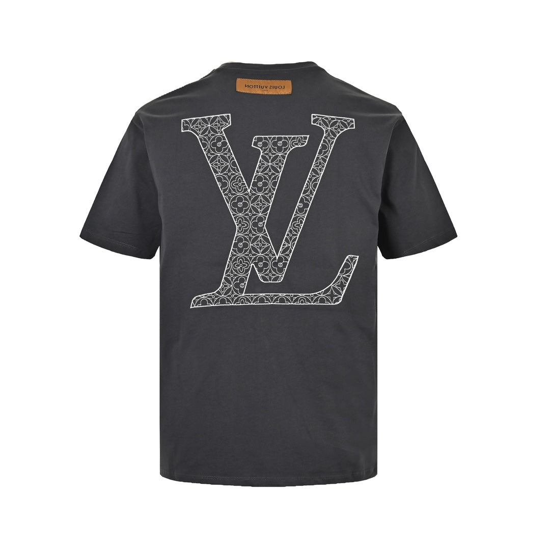 Kurze Ärmel mit dickem, gesticktem Logo 