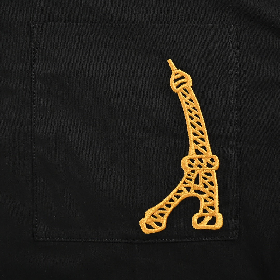 Chemise à manches courtes brodée Tower 