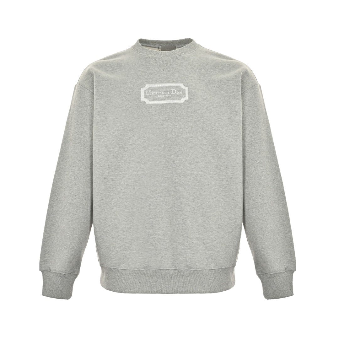 Sweatshirt mit Rundhalsausschnitt und aufgesticktem Logo von Silver Label