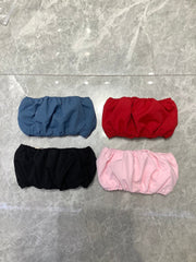 Ruched Bandeau Top in Vibrant Hues
