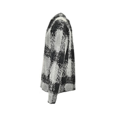 pull en mohair à carreaux