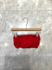 Ruched Bandeau Top in Vibrant Hues