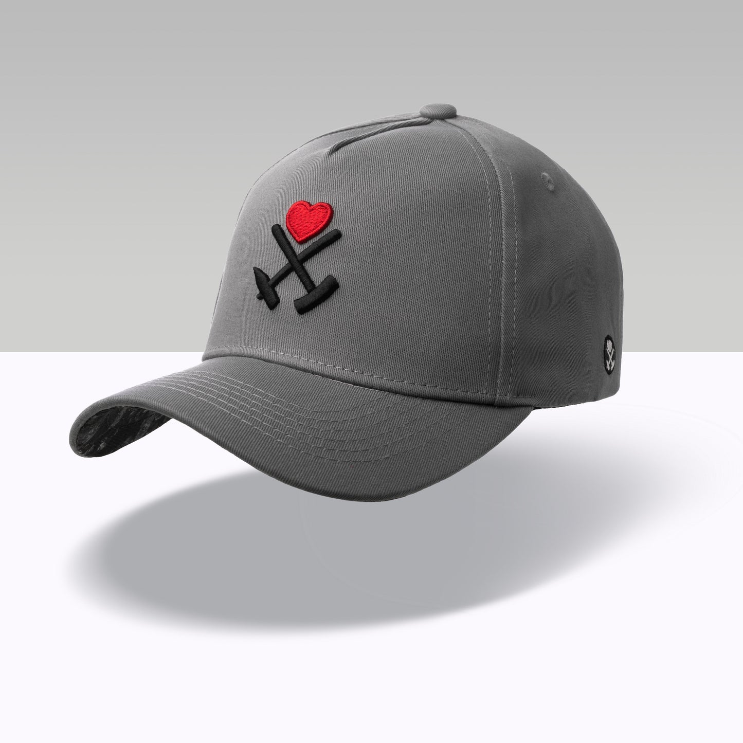 Kohle &amp; Herz Basecap - Grau 