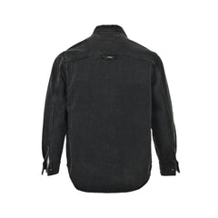 veste en jean à poche gaufrée