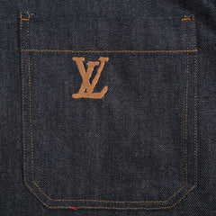 Veste en jean presbyte entièrement brodée