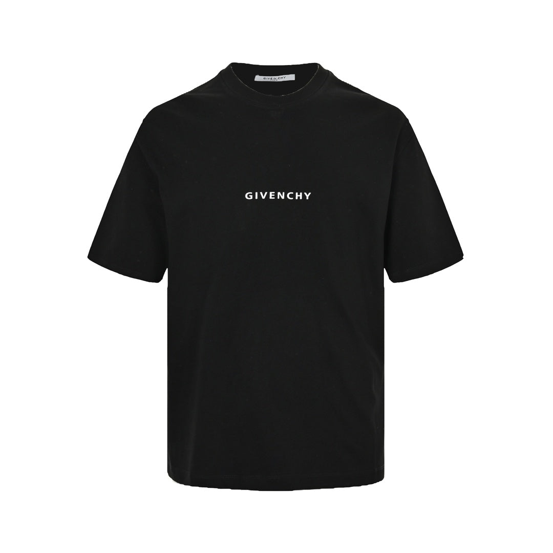 Kurze Ärmel mit Kreuzdruck auf der Rückseite