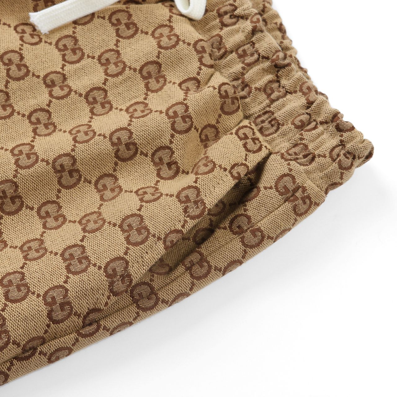 Pantalon décontracté en toile brodée de tigre