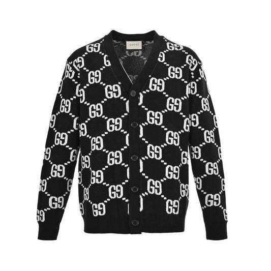 Jacquard-Strickjacke mit Doppel G
