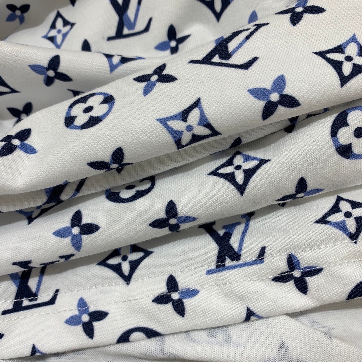 Monogram Off-Shoulder Top with Chain Hardware