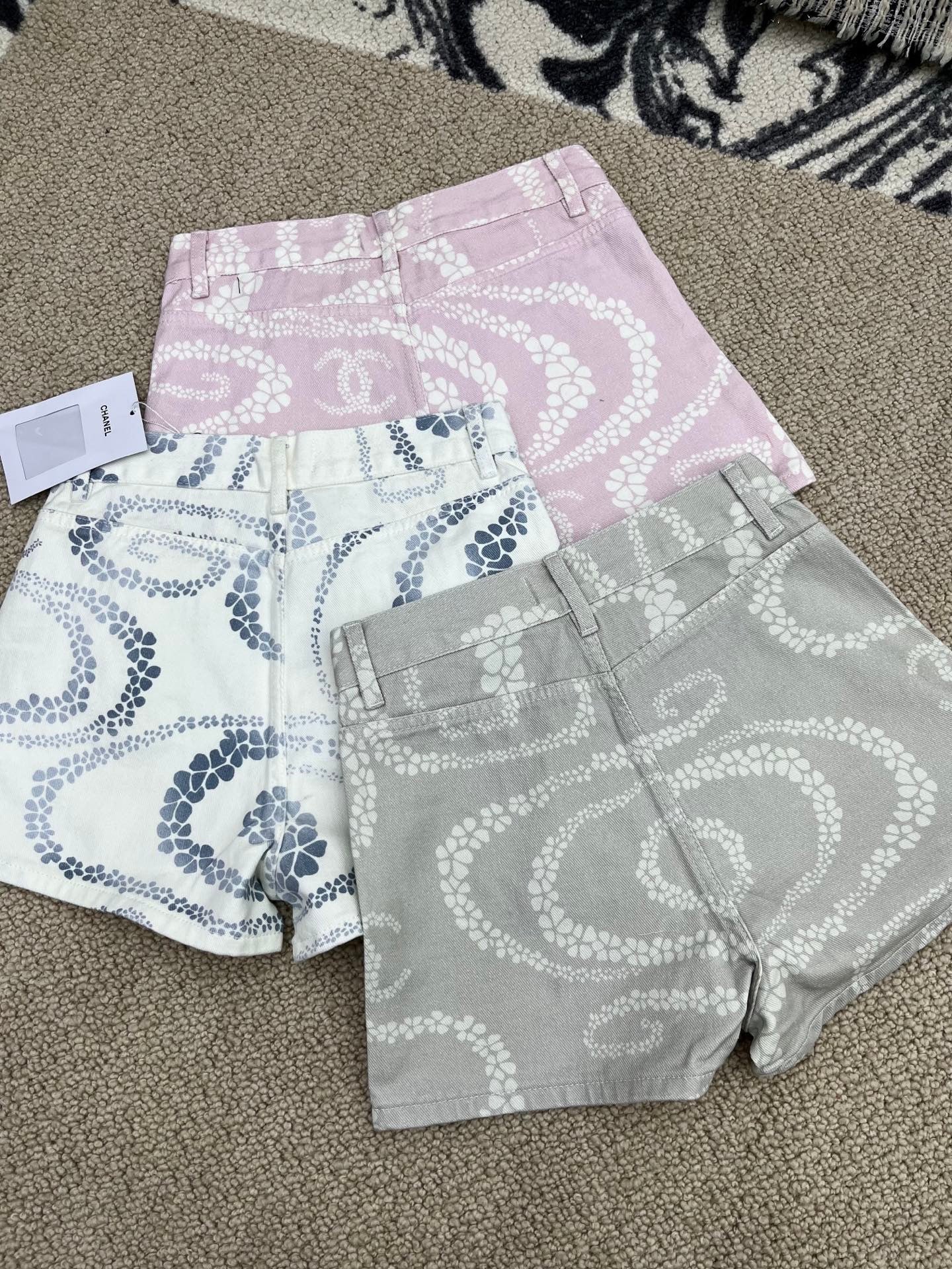 Bedruckte Jeansshorts 