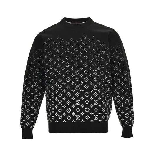 Mutated Pullover mit Allover-Jacquard-Logo