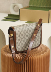 Horsebit 1955 shoulder bag GG Supreme/brown