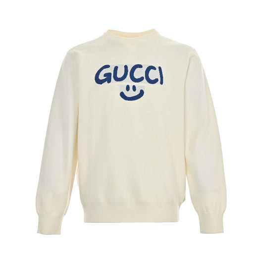 pull ras du cou avec smiley graffiti