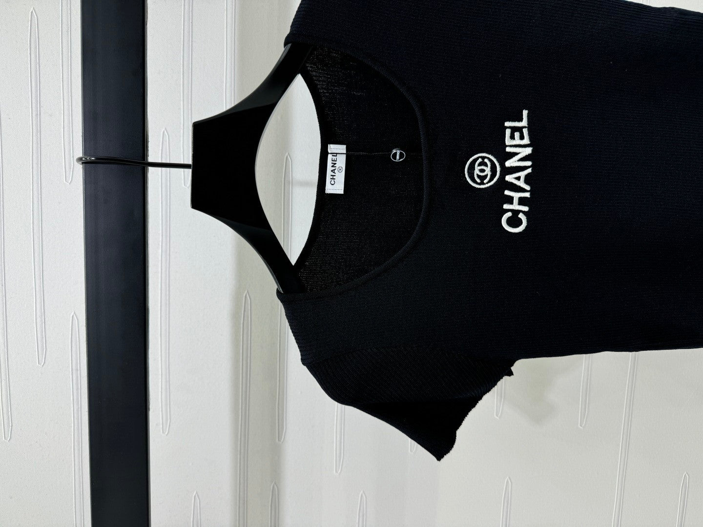 Gerippte Logo-T-Shirts mit seitlichen Kordeln 