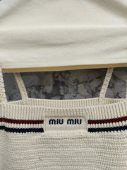 Sporty-Chic Knit Cami & Mini Skirt Set