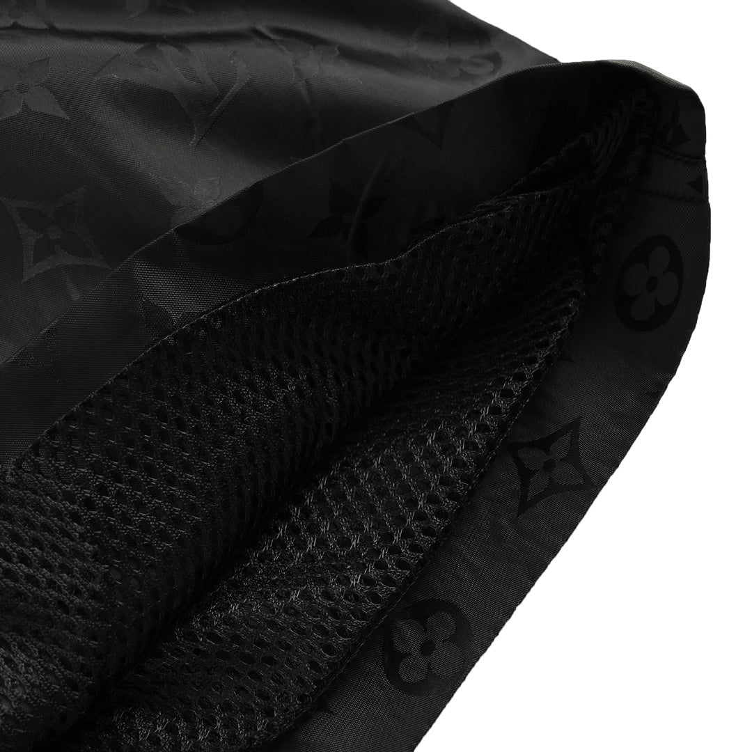 Short de plage presbyte classique à imprimé intégral et motif foncé