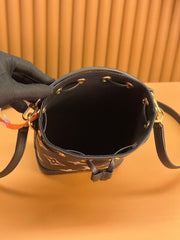Nano Noé Bicolour Monogram Empreinte Leather