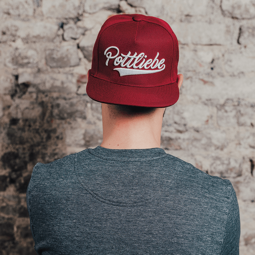POTTLIEBE Snapback - Kastanienbraun Weiß 