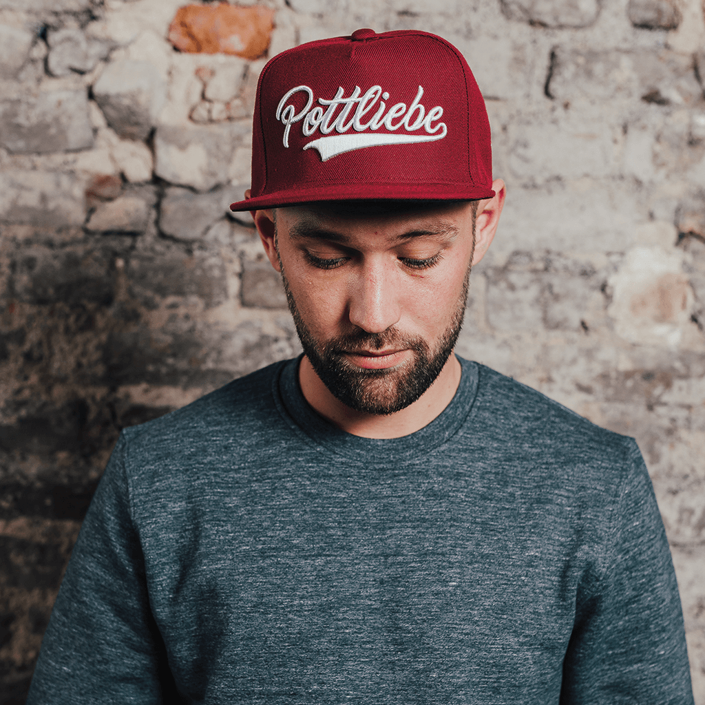 POTTLIEBE Snapback - Kastanienbraun Weiß 