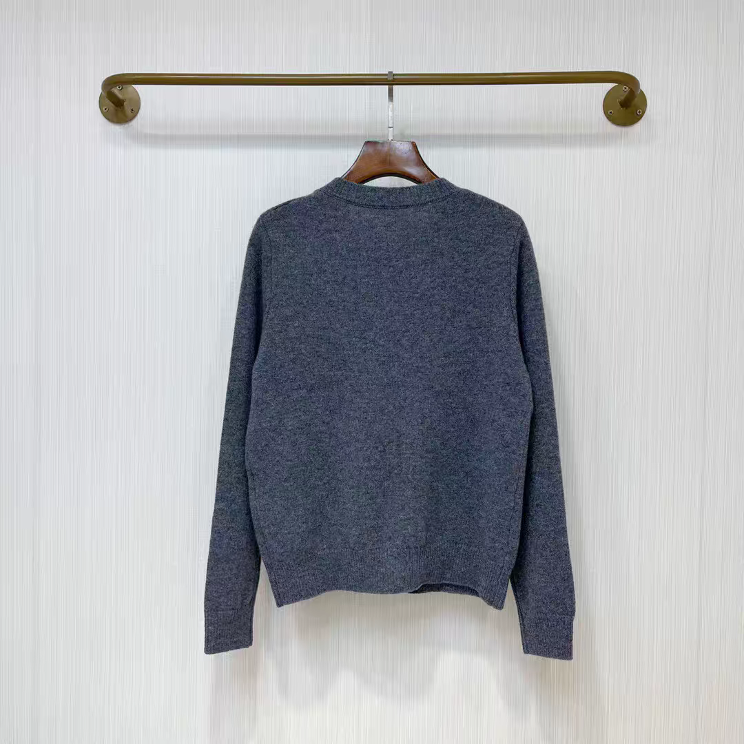 Cardigan doux en tricot avec logo Double C