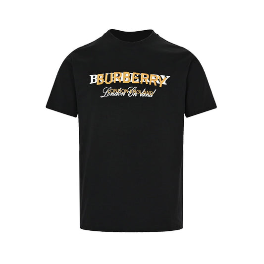 HANDGEZEICHNETES T-SHIRT MITTLERER PASSFORM IN SCHWARZ 