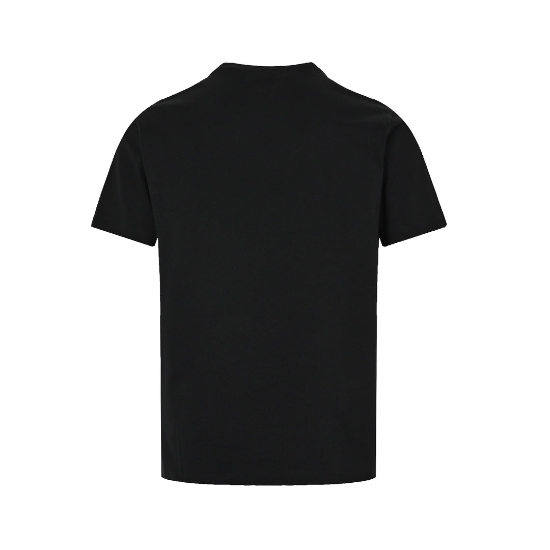 HANDGEZEICHNETES T-SHIRT MITTLERER PASSFORM IN SCHWARZ 