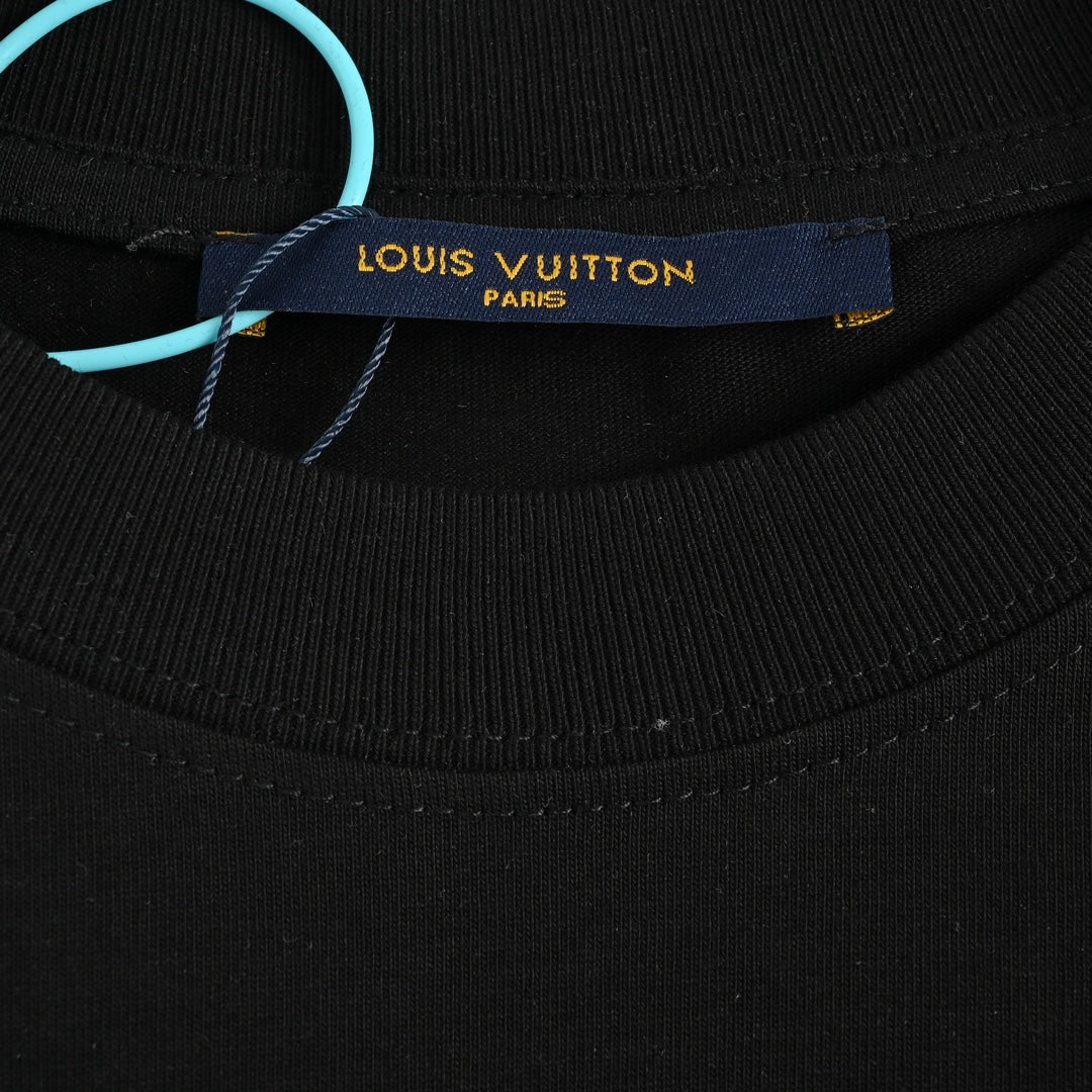 Kurze Ärmel mit Pixel-Farbverlaufsdruck 