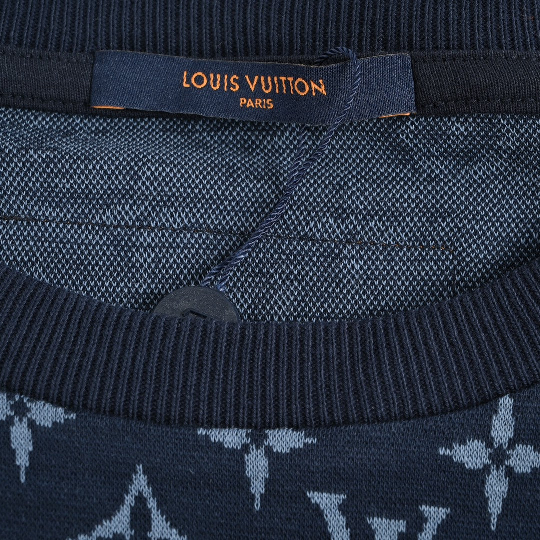 Kurzärmliger Jacquard-Strickpullover für Presbyopie