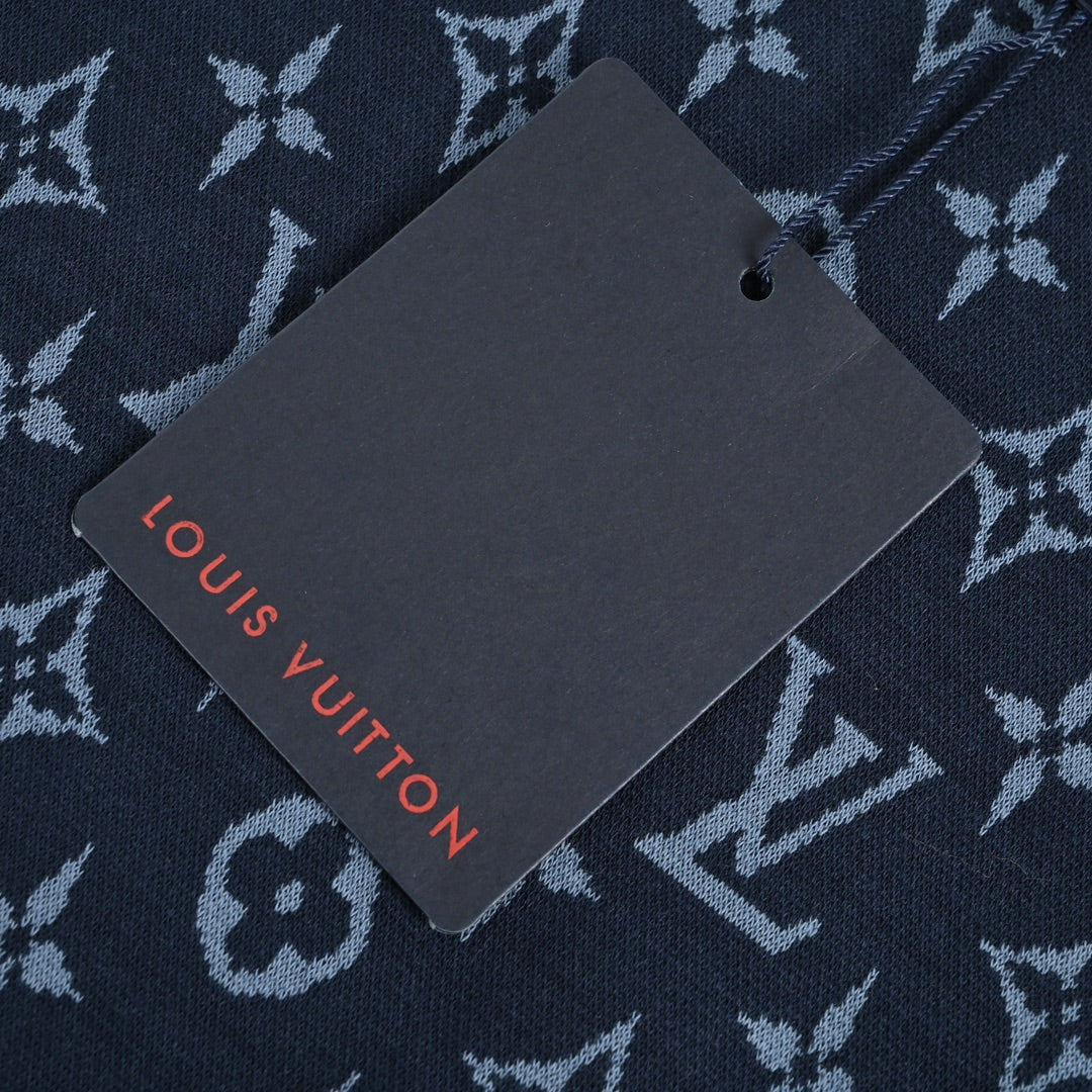 Kurzärmliger Jacquard-Strickpullover für Presbyopie