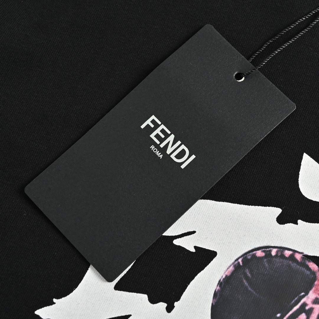 Kurze Ärmel mit kleinem Bären-Print 