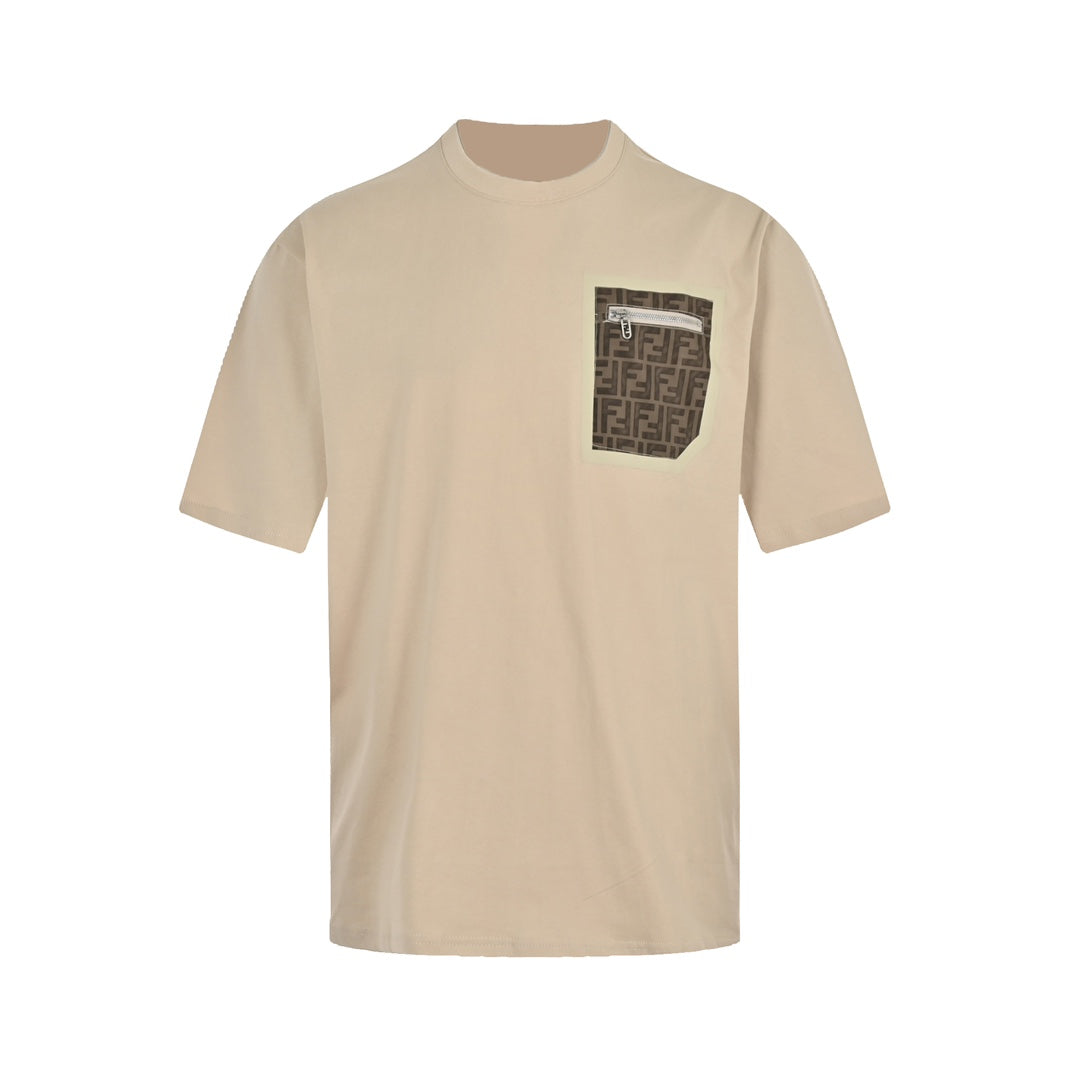 Kurze Ärmel mit Taschendruck 