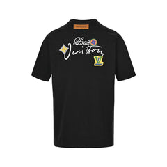 Embroidered Micro Seal Short Sleeves