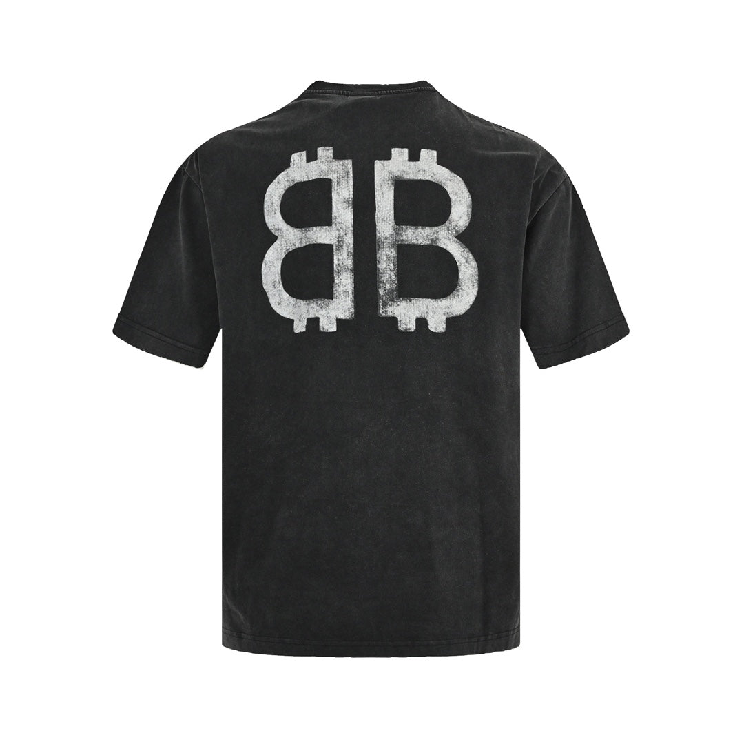 Paint Double B – Kurze, verwaschene Ärmel im Used-Look