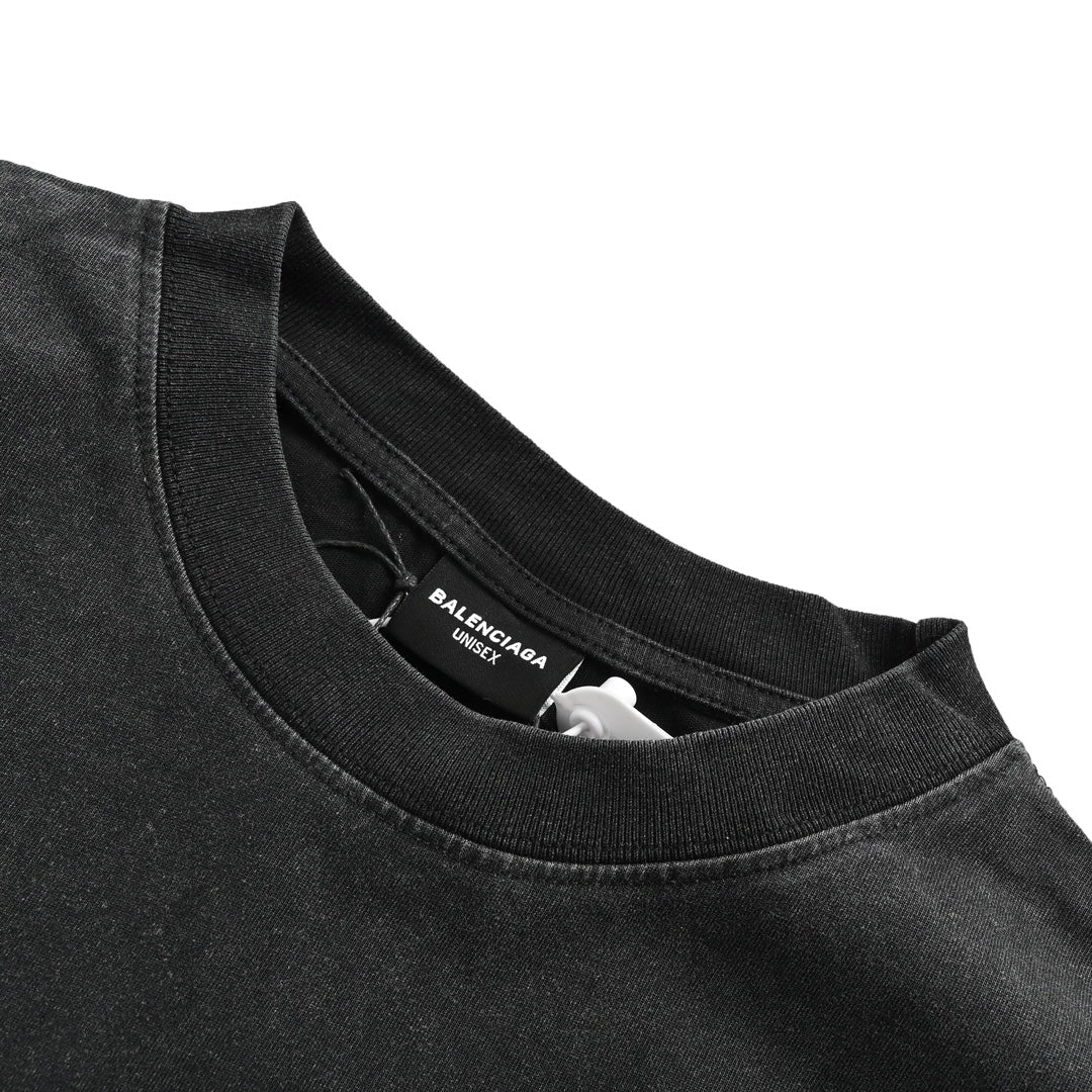 Paint Double B – Kurze, verwaschene Ärmel im Used-Look