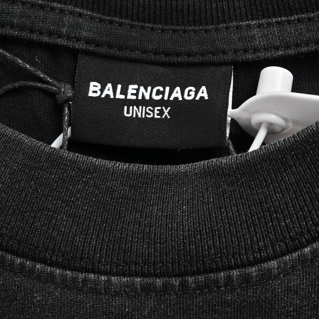 Paint Double B – Kurze, verwaschene Ärmel im Used-Look