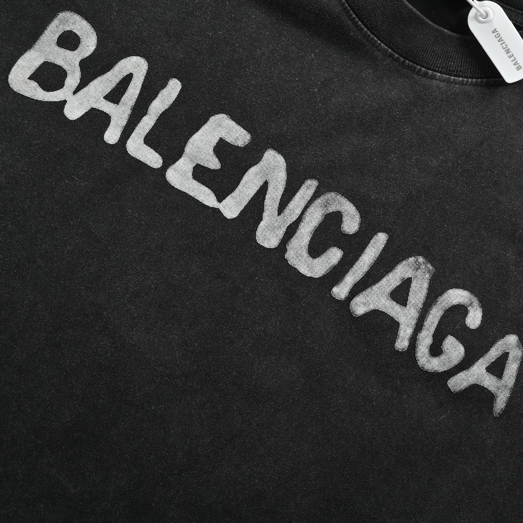 Paint Double B – Kurze, verwaschene Ärmel im Used-Look