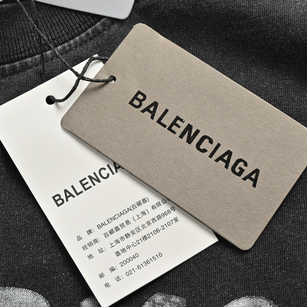 Paint Double B – Kurze, verwaschene Ärmel im Used-Look