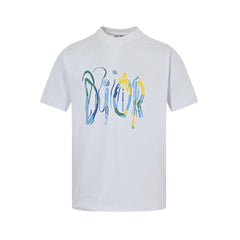 graffiti letter print short sleeved