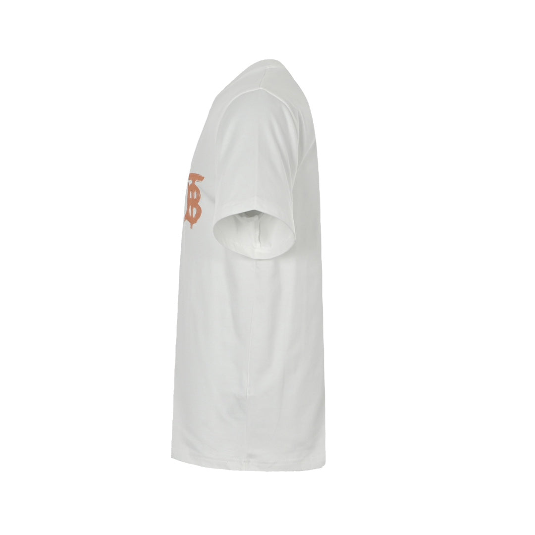 Hellbraunes Kurzarmshirt mit TB-Graffiti-Logo-Aufdruck