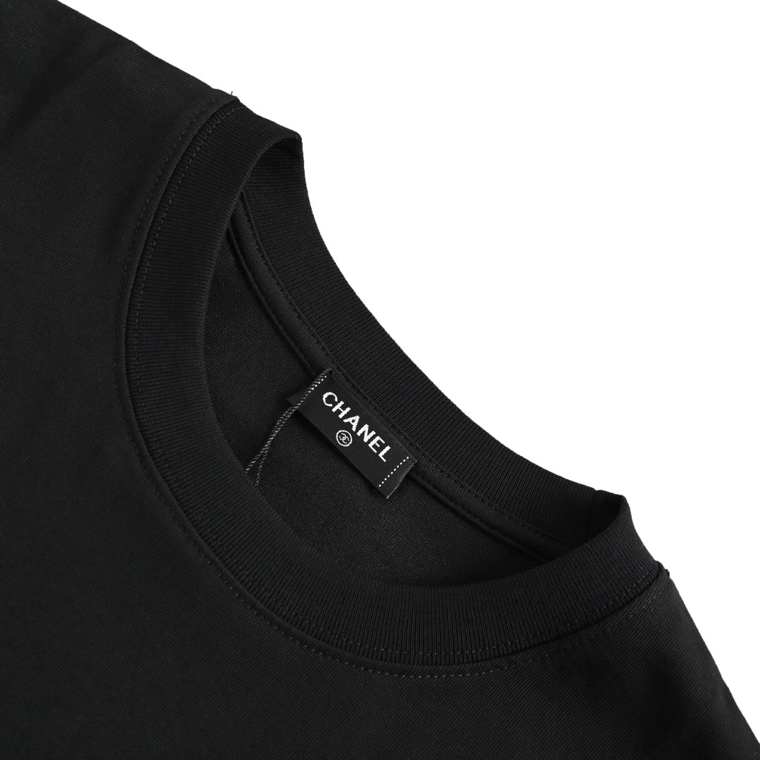 T-shirt à manches courtes avec logo brodé Ghost Letter 