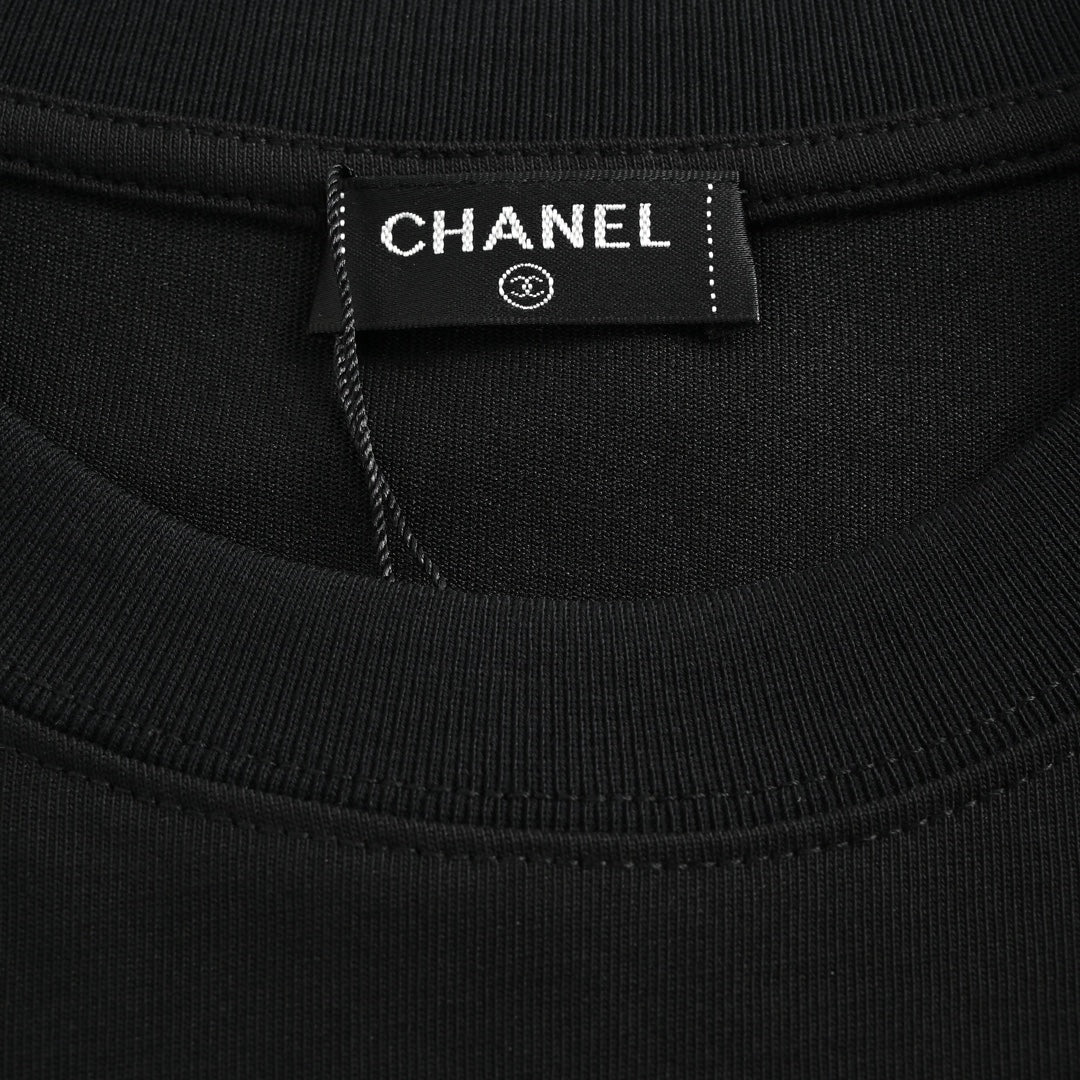 T-shirt à manches courtes avec logo brodé Ghost Letter 