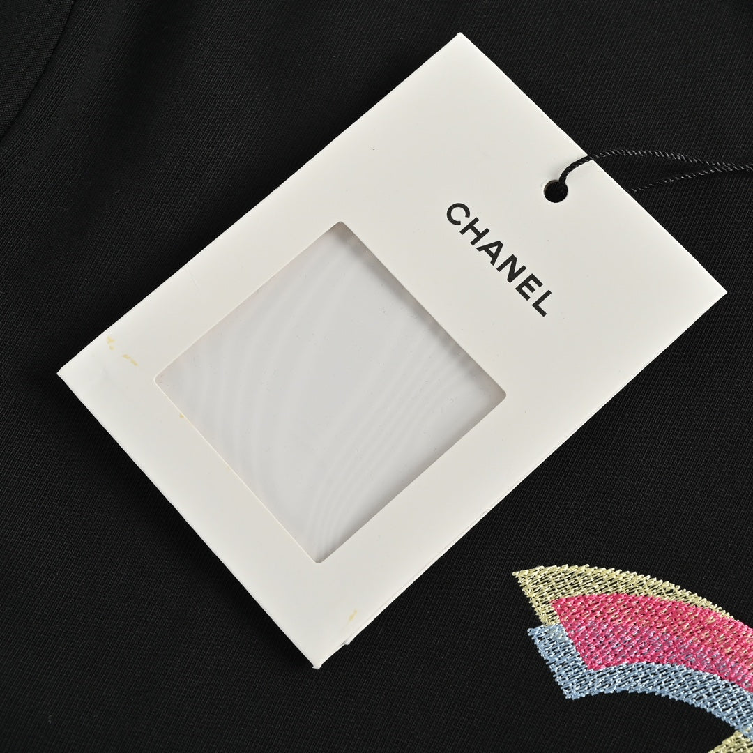 T-shirt à manches courtes avec logo brodé Ghost Letter 