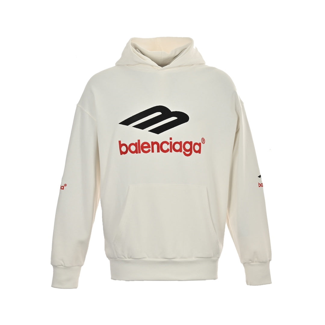 Kapuzensweatshirt mit M-Logo-Stickerei