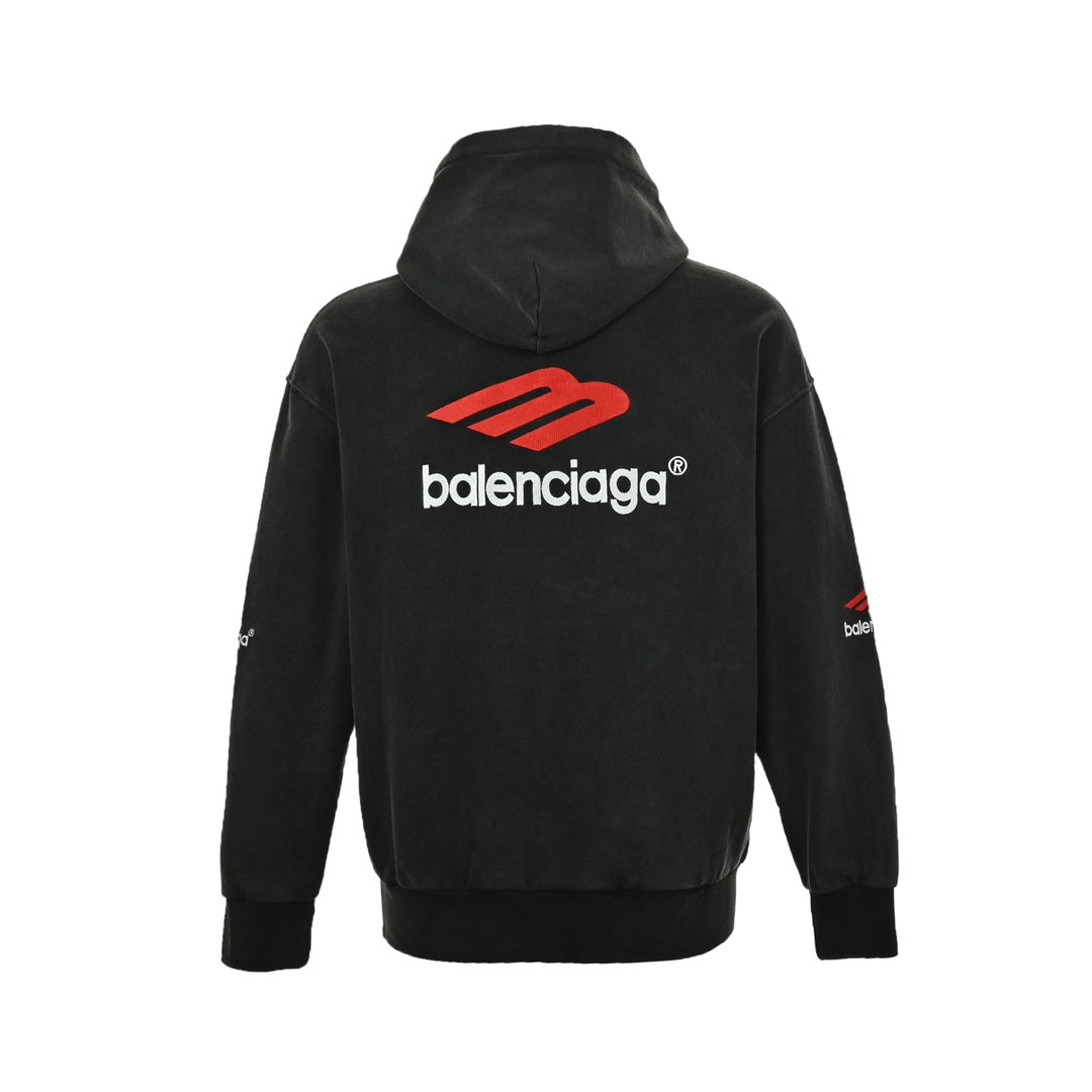 Kapuzensweatshirt mit M-Logo-Stickerei