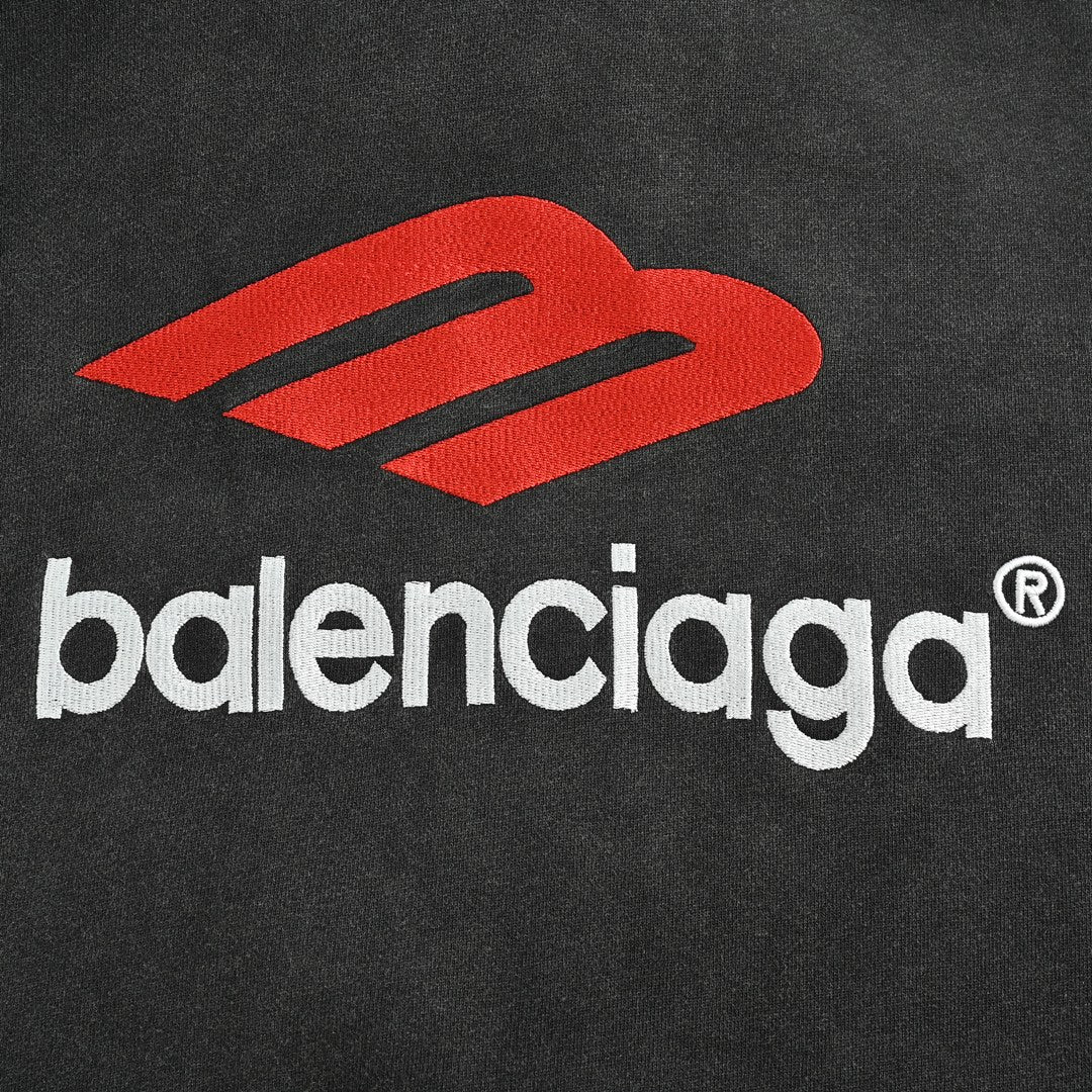 Kapuzensweatshirt mit M-Logo-Stickerei